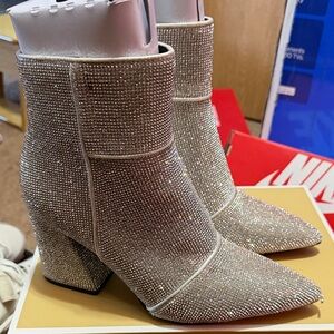 a new day Sparkling Silver Heeled Boots